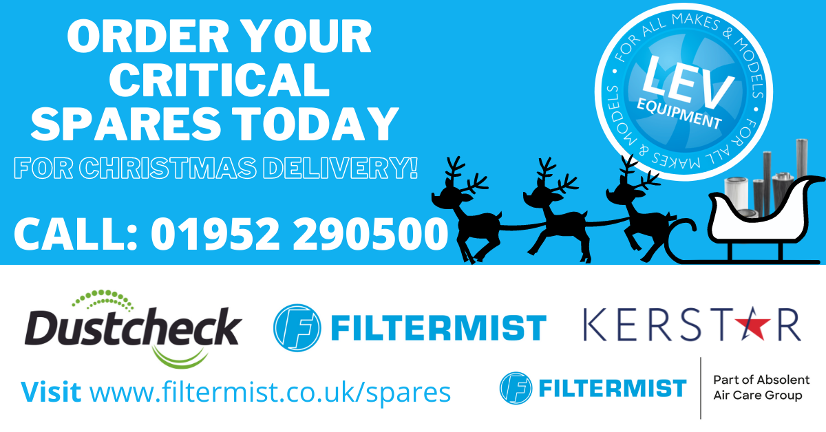 Order your critical LEV spares now for Christmas delivery